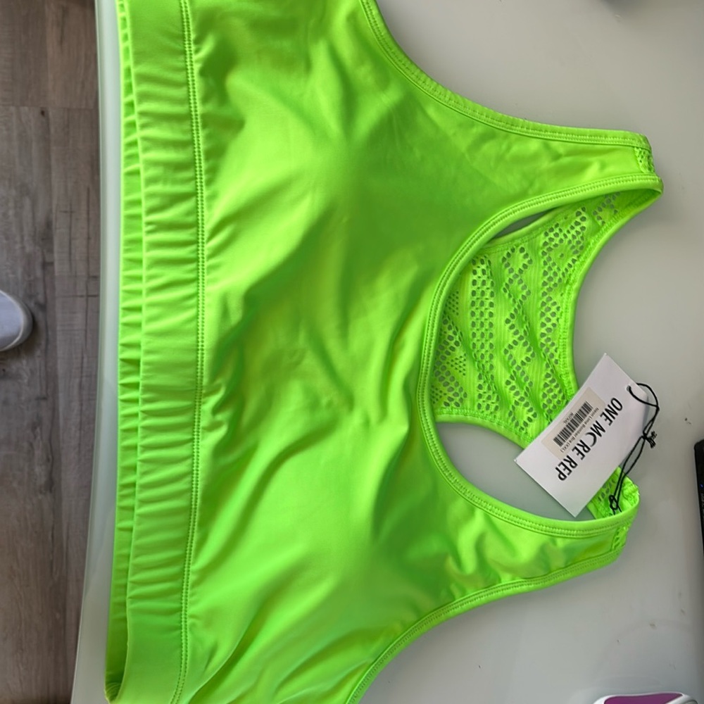ZYIA Active Bomber Bra Lime Green XXL. New with tag
